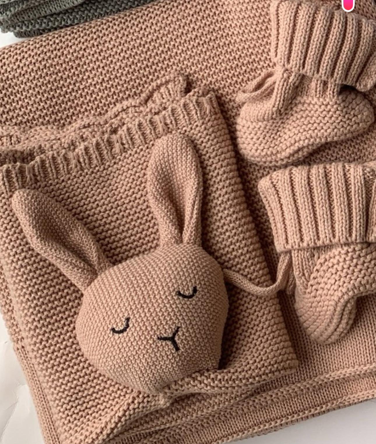 Personalised Bunny Security Blanket & Booties