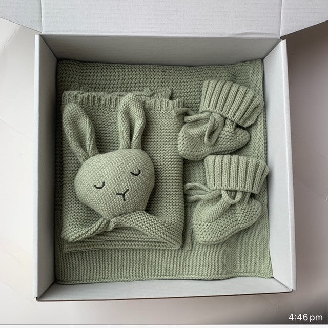 Personalised Bunny Security Blanket & Booties