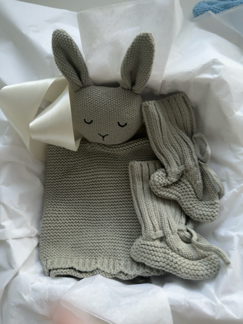 Personalised Bunny Security Blanket & Booties