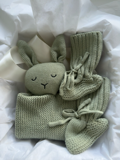 Personalised Bunny Security Blanket & Booties